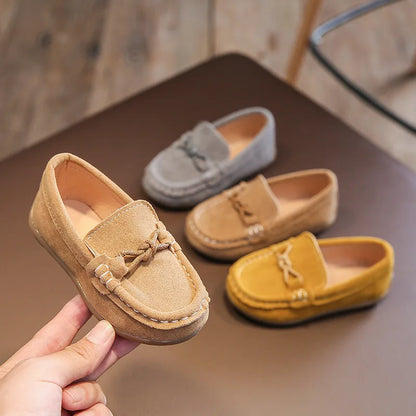 Boys Spring Autumn Loafers Soft PU Leather Slip-on Shoes