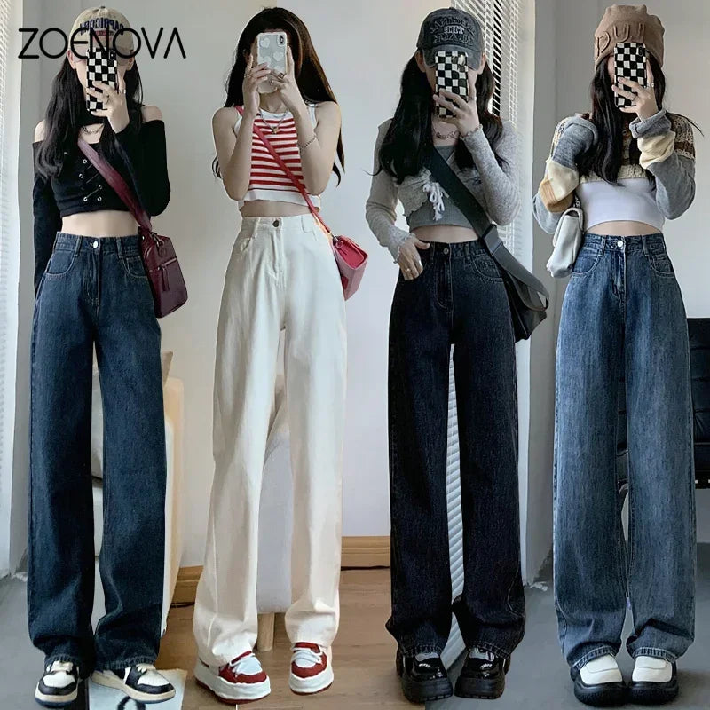 ZOENOVA High-Waisted Y2K Jeans for Women