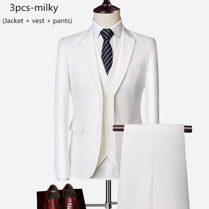 Men's 3-Piece Slim Fit Wedding Suit