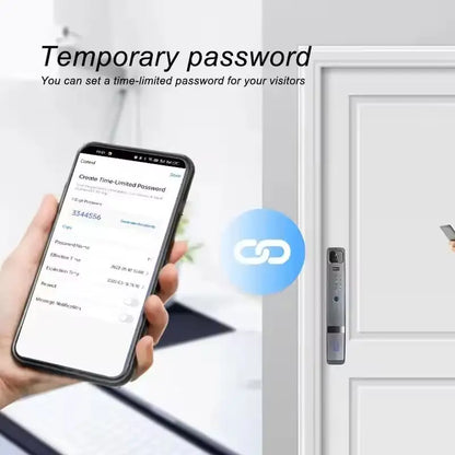Tuya App Smart Fingerprint Door Lock with Camera