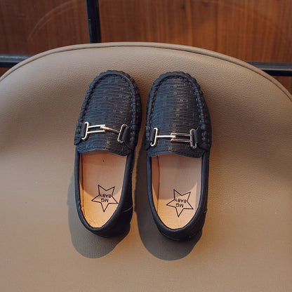 black loafers