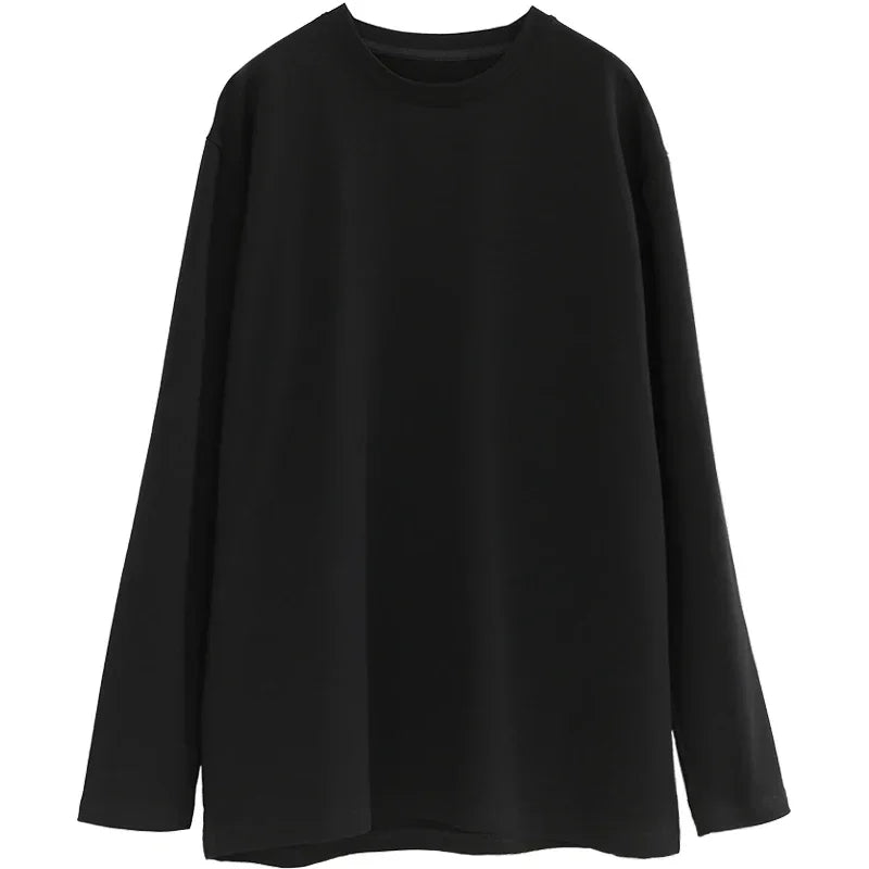 Women Casual O-neck Loose Long Sleeve Tee for Spring/Autumn