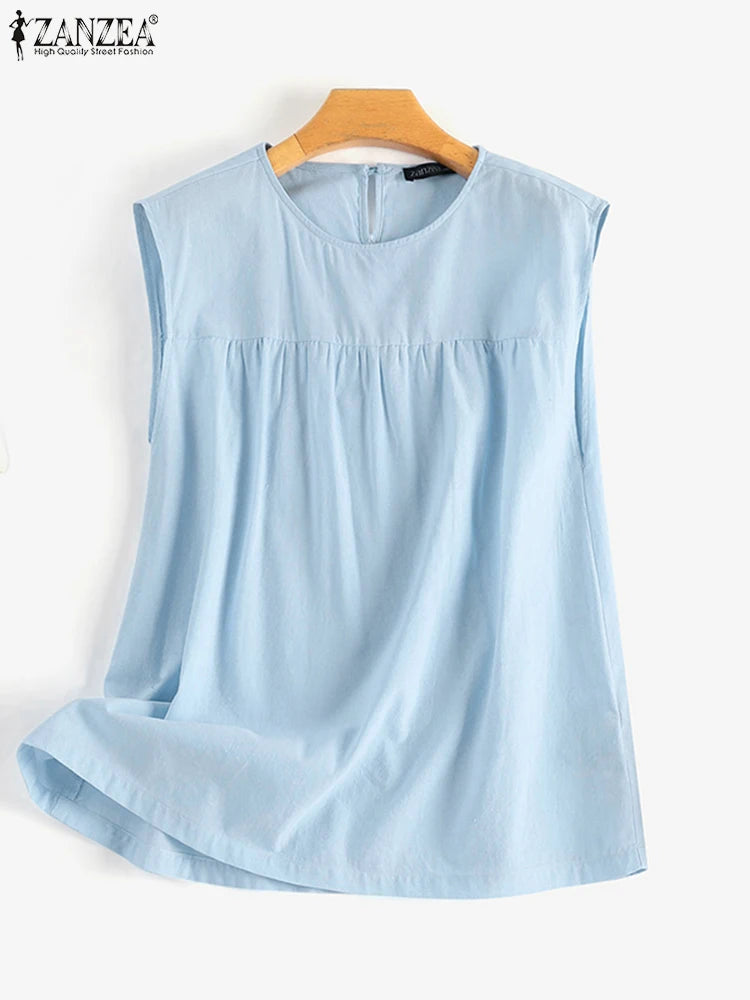 Übergroßes, elegantes, ärmelloses Sommer-Camisole