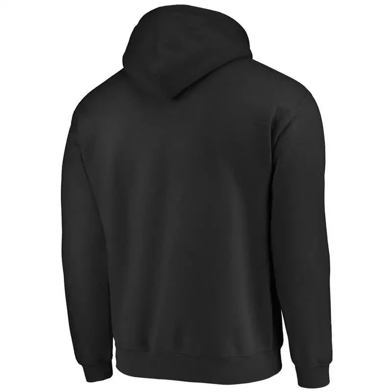 Einfarbiger Fleece-Kapuzenpullover für Männer