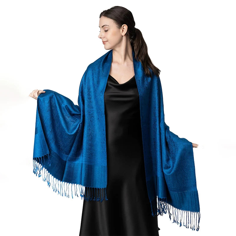 Poncho de voyage de luxe en cachemire – Enveloppements d'hiver chauds