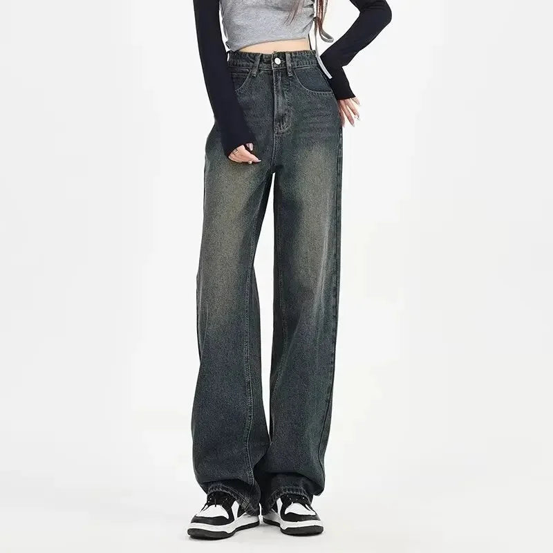 Casual Loose Straight Denim Jeans for Women