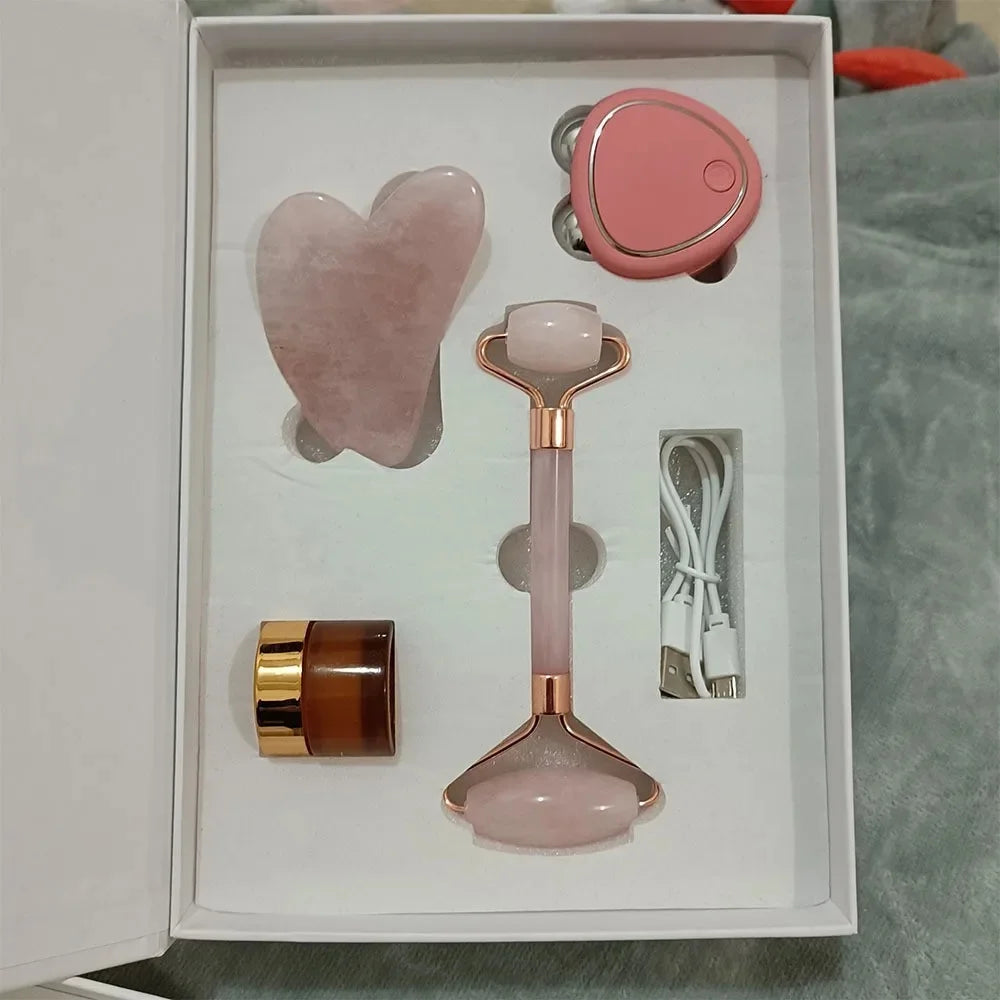 Jade Roller Facial Scraping Massage Tools