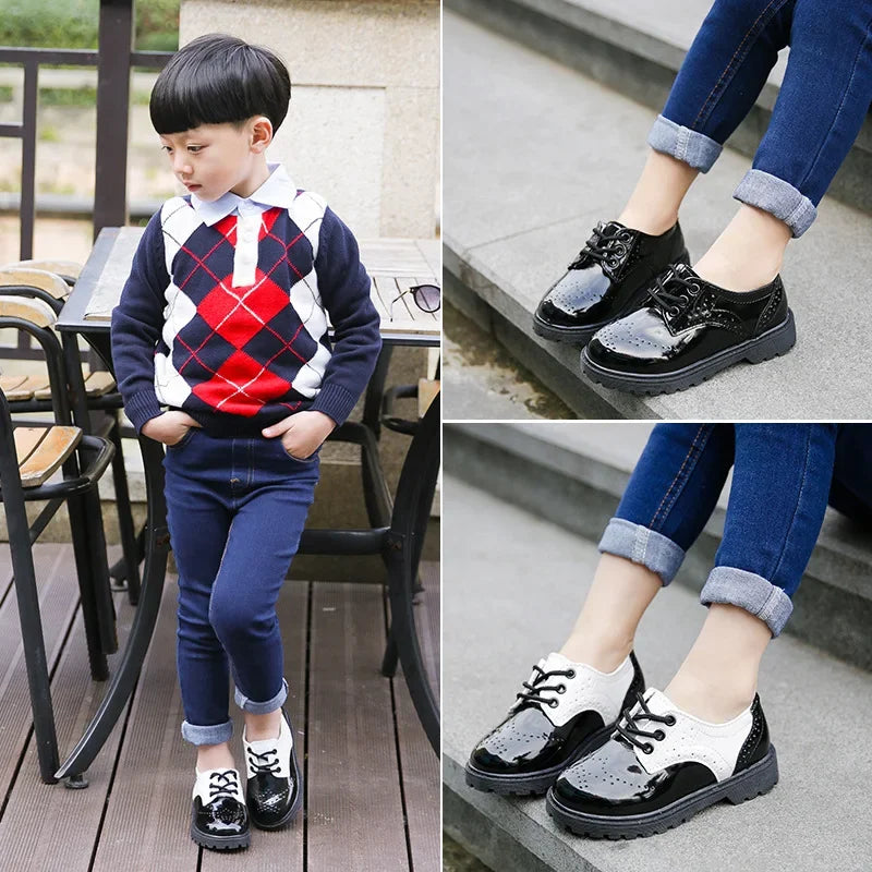 Toddler Boys' Autumn Leather Loafers Shoes