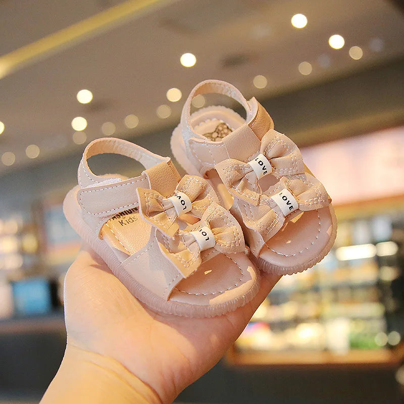 Korean Style Kawaii Bowtie Sandals for Toddlers