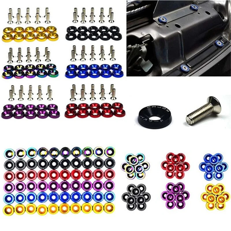 7-8 Pack - Hex Fasteners for JDM Car Mods