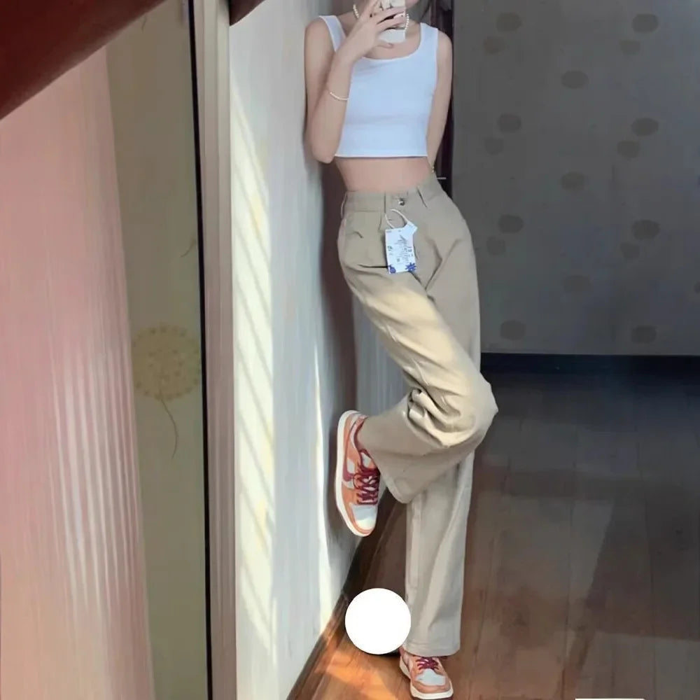 Casual Loose Straight Denim Jeans for Women