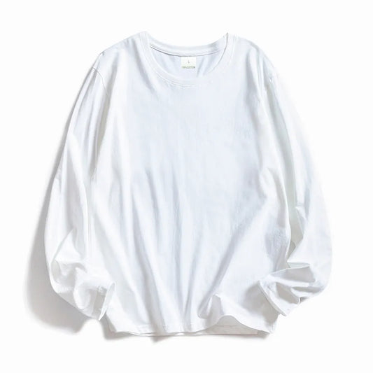 Long Sleeve Tops for Women Soft Cotton O-neck Tees Casual