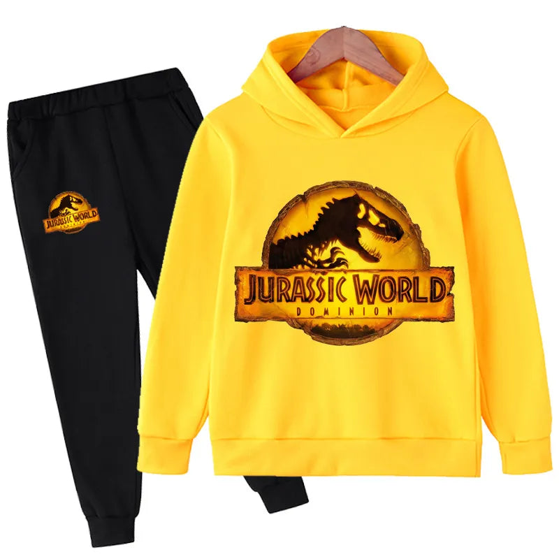 Kinder Dinosaurier Hoodies Hosen Set Jungen