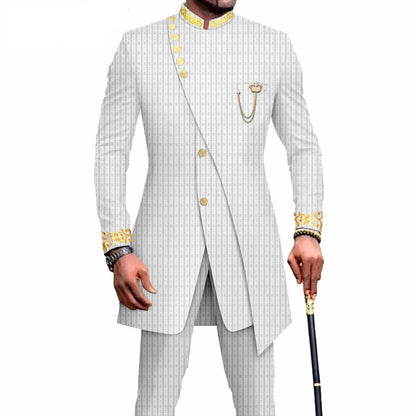 New Casual Slim Fit Men's Suit Set