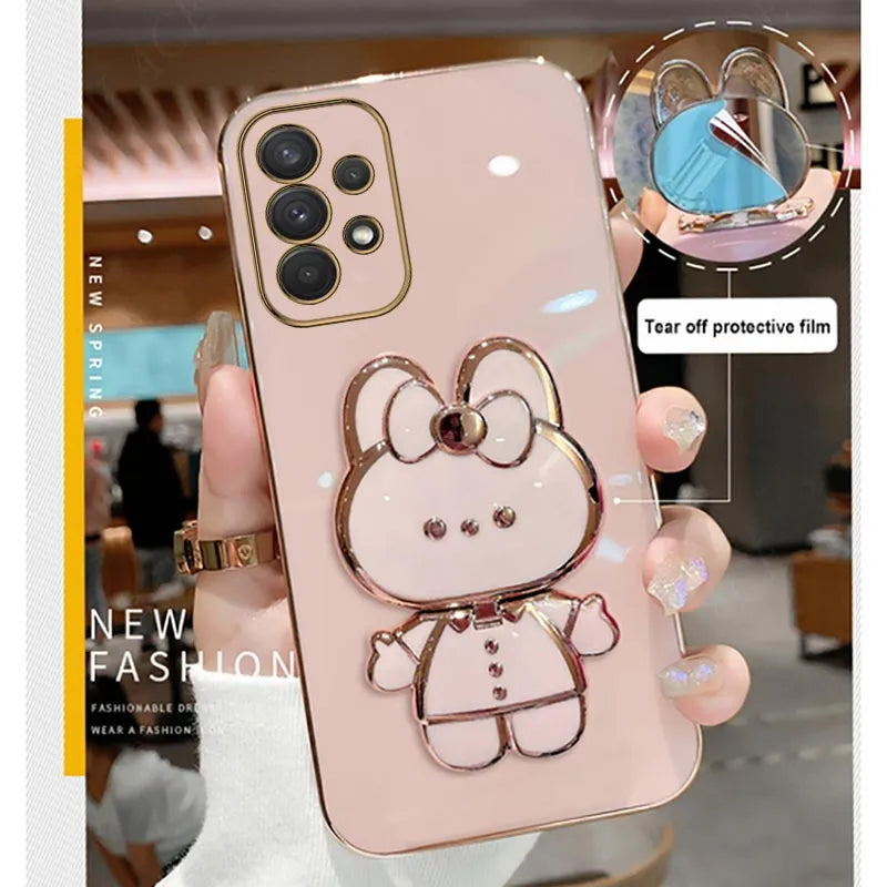 Mirror Plating Phone Holder Case