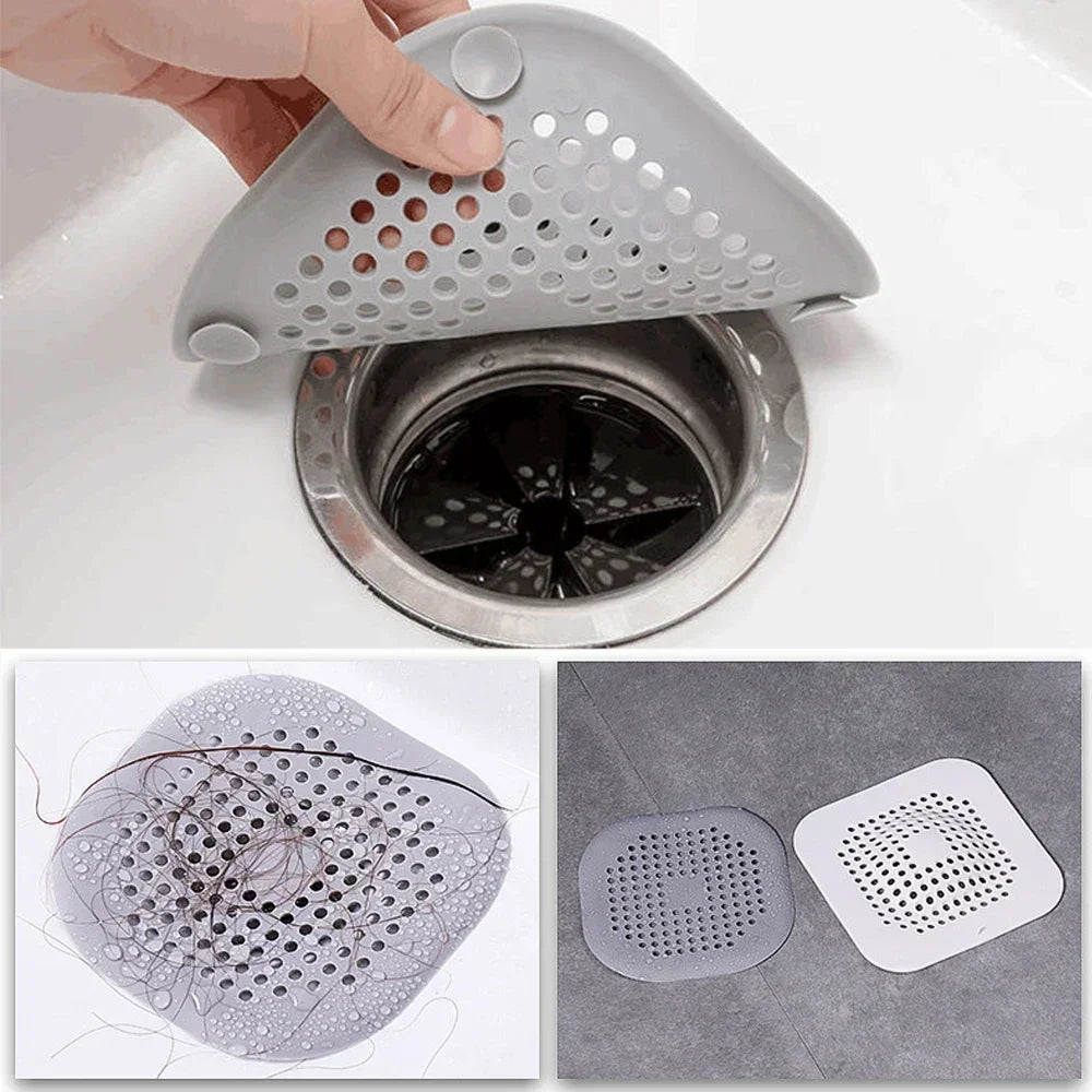 Hair Filter Shower Drain Plug and Sink Strainer