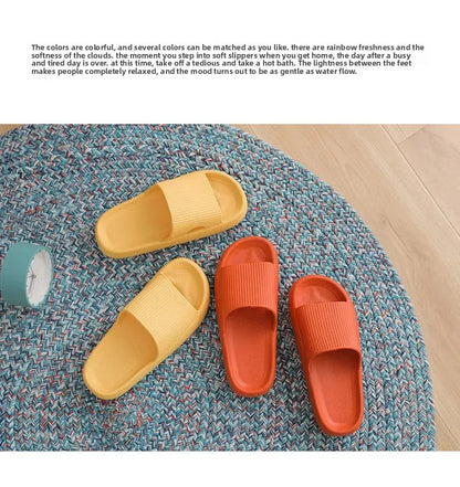 Pantoufles de salle de bain épaisses d'été pour femmes EVA