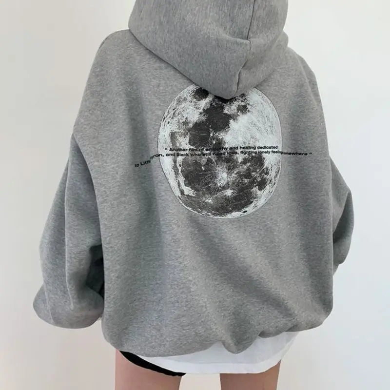 Stylische Hoodies mit Mond-Print für Herbst &amp; Winter