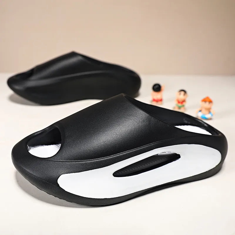 Men's Thick Bottom Platform Slides Soft Eva Slippers