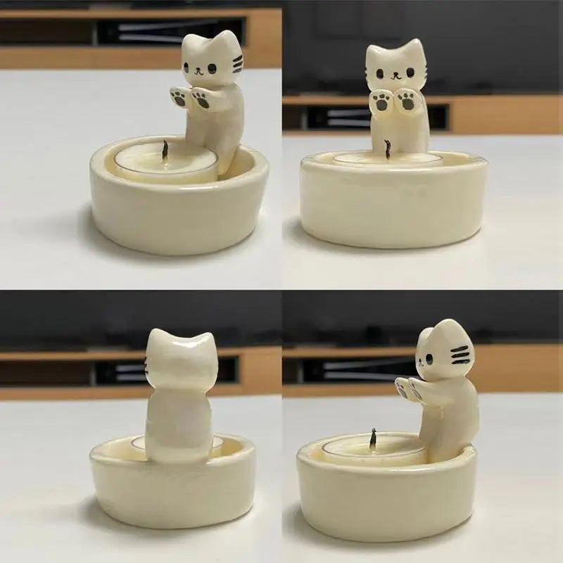 Grilled Cat Aromatherapy Candle Holder