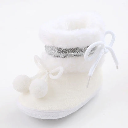 Baby Girls Cotton Padding Non-Skid Cozy Quilted Safe Soles Patchwork Booties