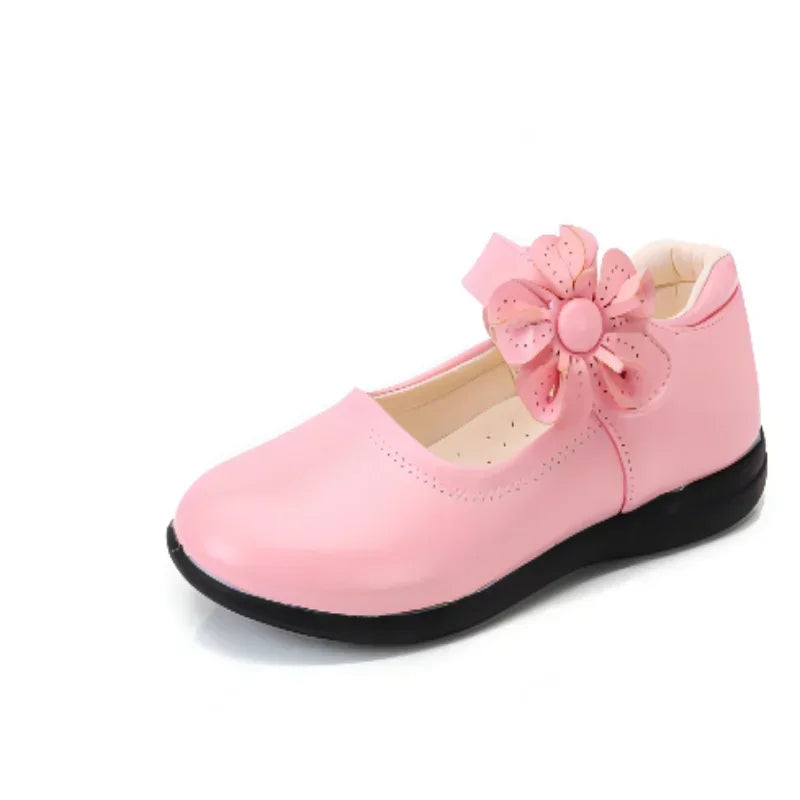 Girl's Leather School Shoes