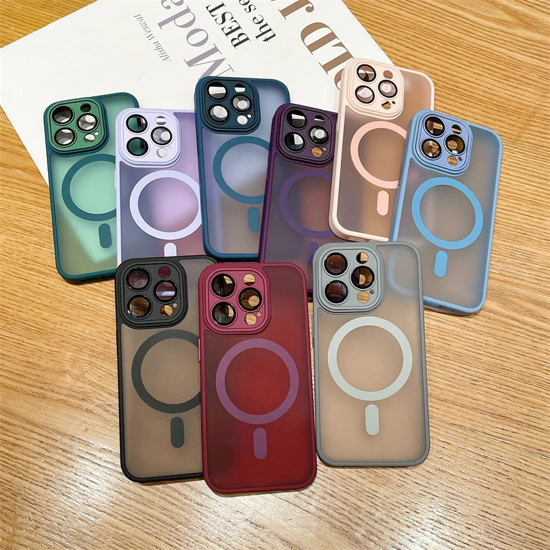 Transparente magnetische Magsafe-Hülle für kabelloses Laden