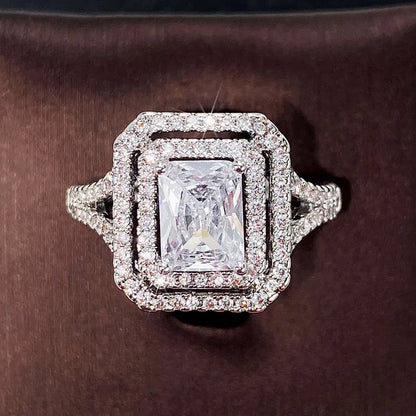 Huitan Fashion Square Zirkonia Damenringe