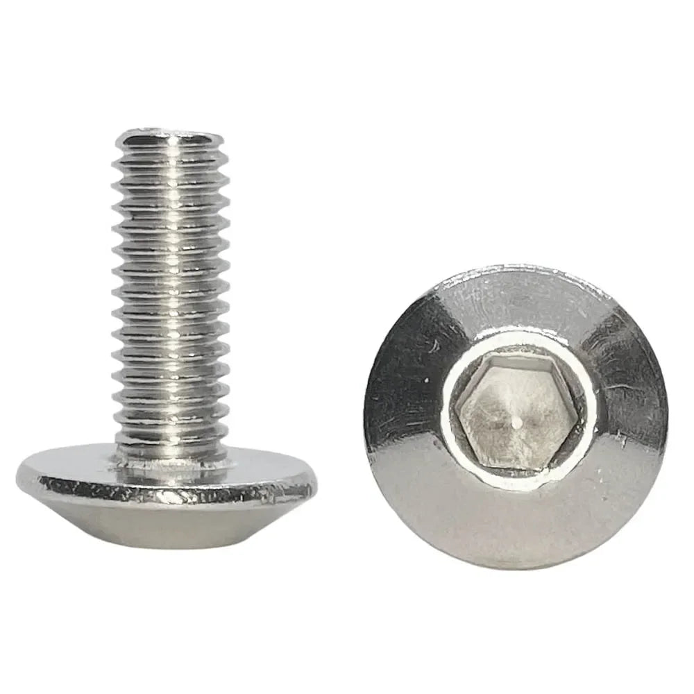 Silver Stainless Steel Screw Bolt Set for Vehicles