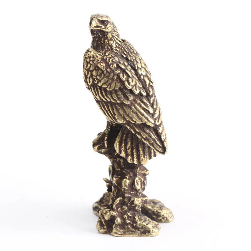 Handgefertigte Kupfer-Adler-Figur, Büro-Schreibtisch-Tier-Dekoration