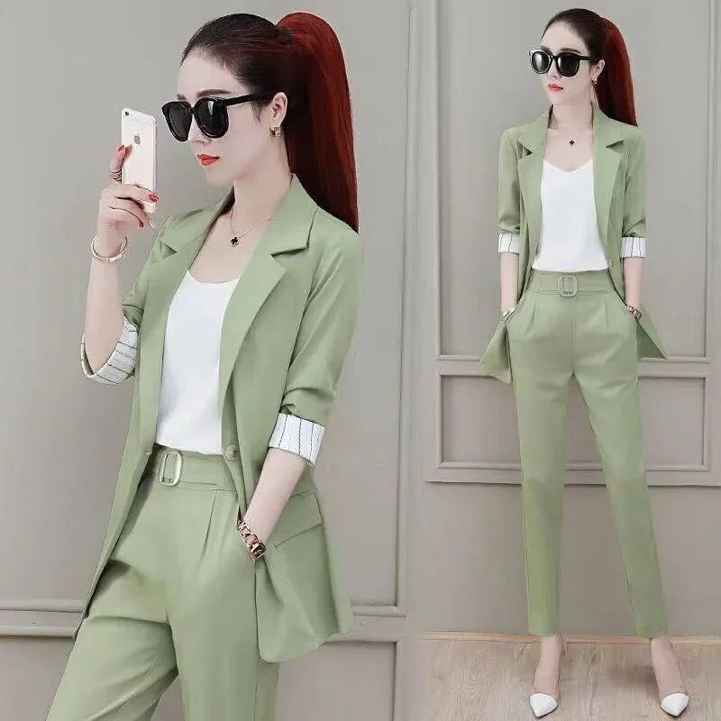 Women's Elegant High-End Feel Small Jacket 2-Piece Set