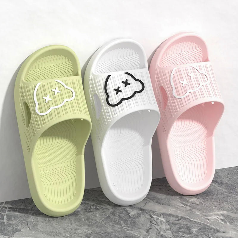 Summer Cartoon Flip-Flops Non-Slip Slippers for Women