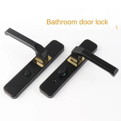 Schlüsselloses schwarzes Badezimmerschloss mit Zungengriff
