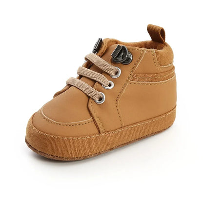 Baby Boy Leather Cotton Non-slip Soft-sole Infant Shoes