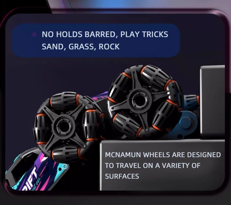 Spray Twisting Stunt RC Car - Six-Wheel Toy