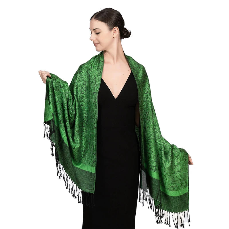 Poncho de voyage de luxe en cachemire – Enveloppements d'hiver chauds