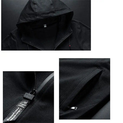 Survêtement d'hiver pour hommes : sweat à capuche et pantalon de survêtement à cordon