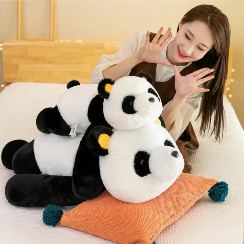 Jouet panda géant - Coussin de poupée en peluche douce