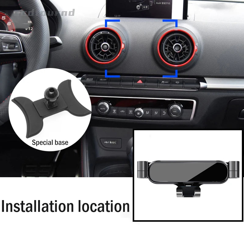 Car Phone Holder - Air Outlet Clip Support Mount Accessories