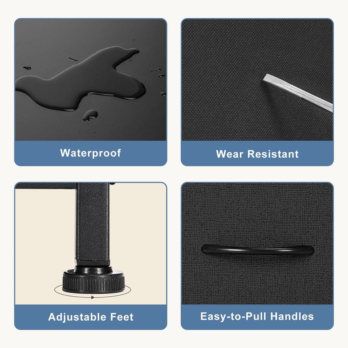 Schlafzimmer 7 Stoffschubladen Organizer Lagerung - Schrank Kommode Kleidung Wohnzimmer Vitrine von Möbeln