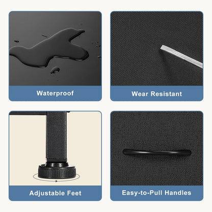 Schlafzimmer 7 Stoffschubladen Organizer Lagerung - Schrank Kommode Kleidung Wohnzimmer Vitrine von Möbeln