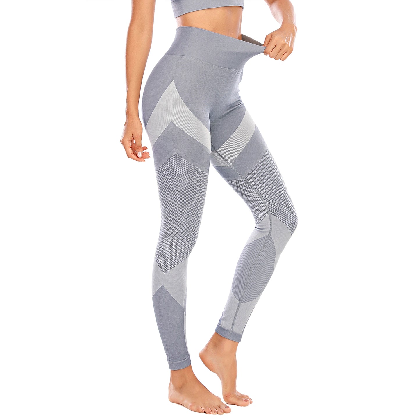 Nahtlose, schnell trocknende Yoga-Leggings mit hoher Taille