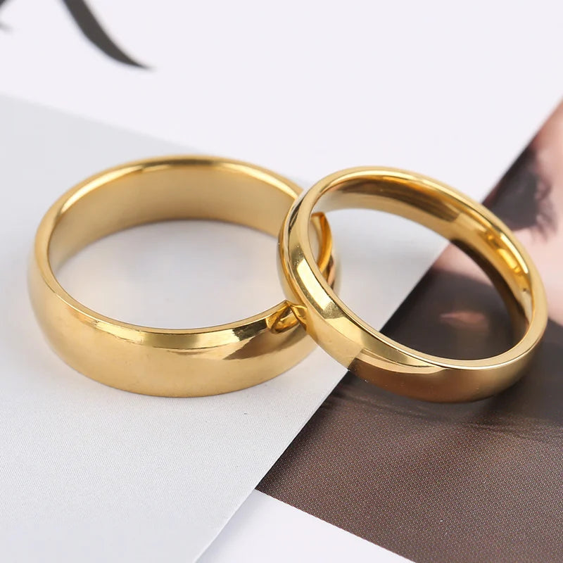 Gold Plated Couple Wedding Ring