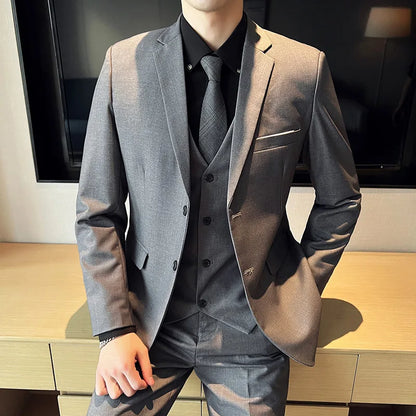 Business Wedding suit -  Banquet Handsome Men's 3-piece Set