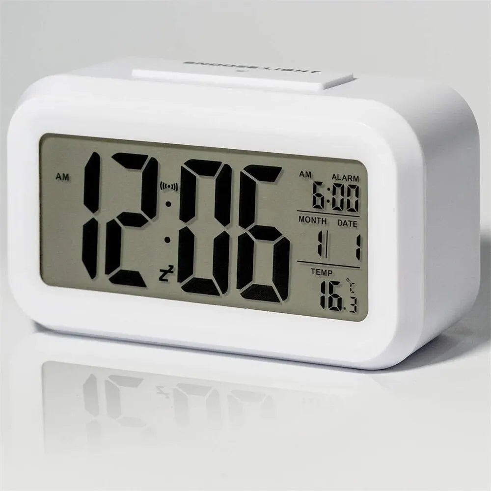 LED Digital Alarm Clock with Backlight Snooze & Calendar Functions