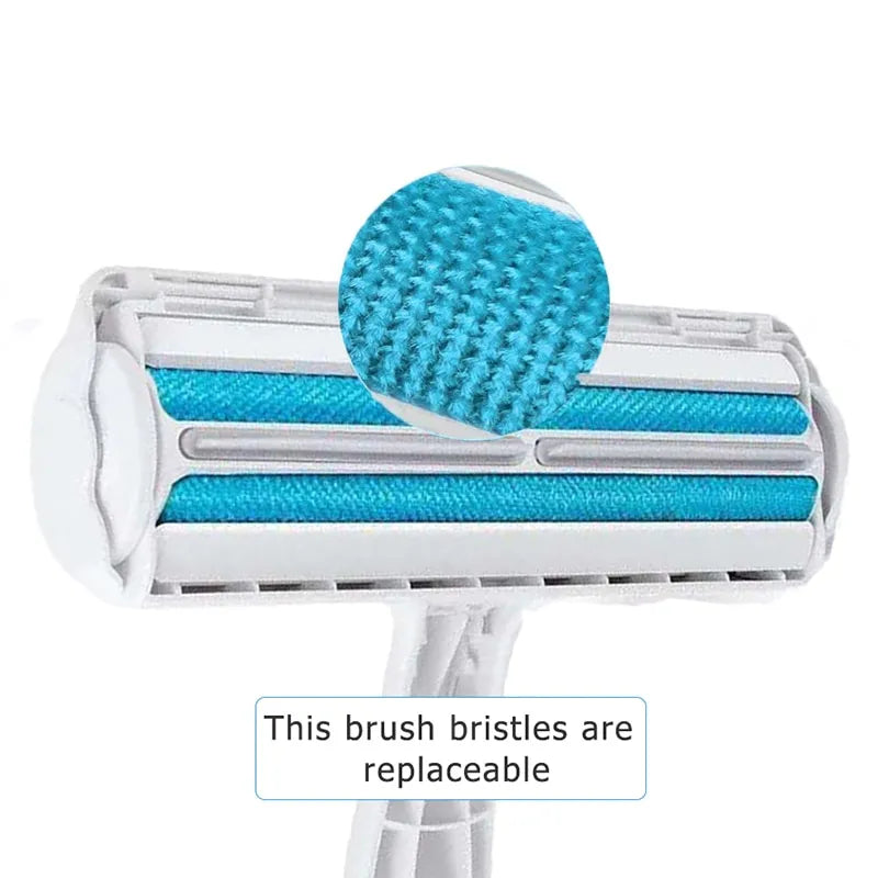 Self-Cleaning Pet Hair Remover Roller for One-Handed Operation