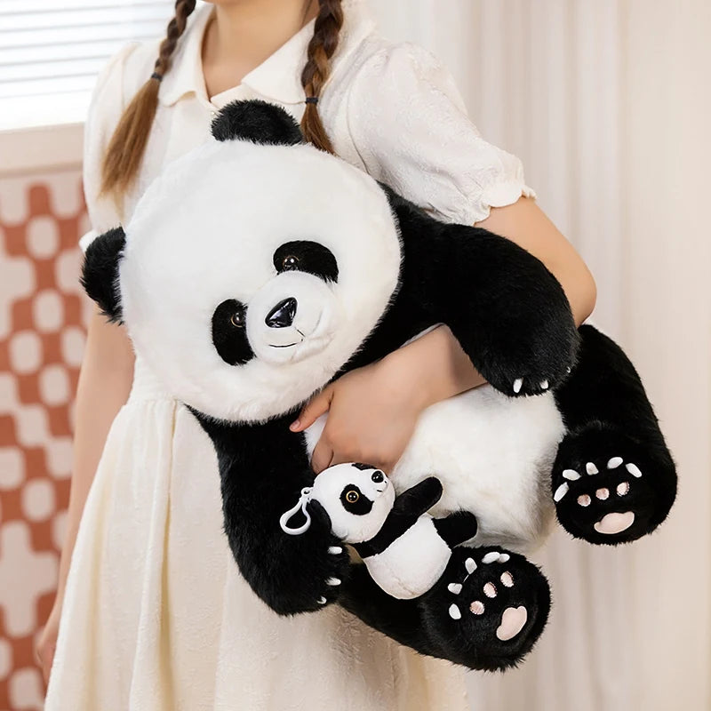 High Quality Funny Cute Mother-Child Panda Plush Toys