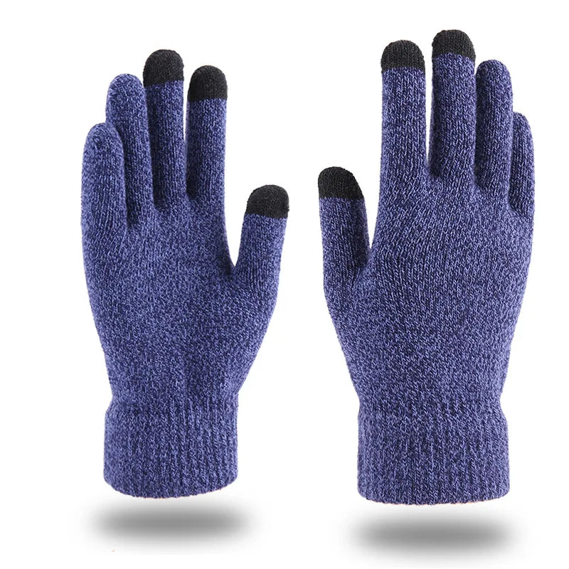 Men's Winter Knitted Touchscreen Gloves