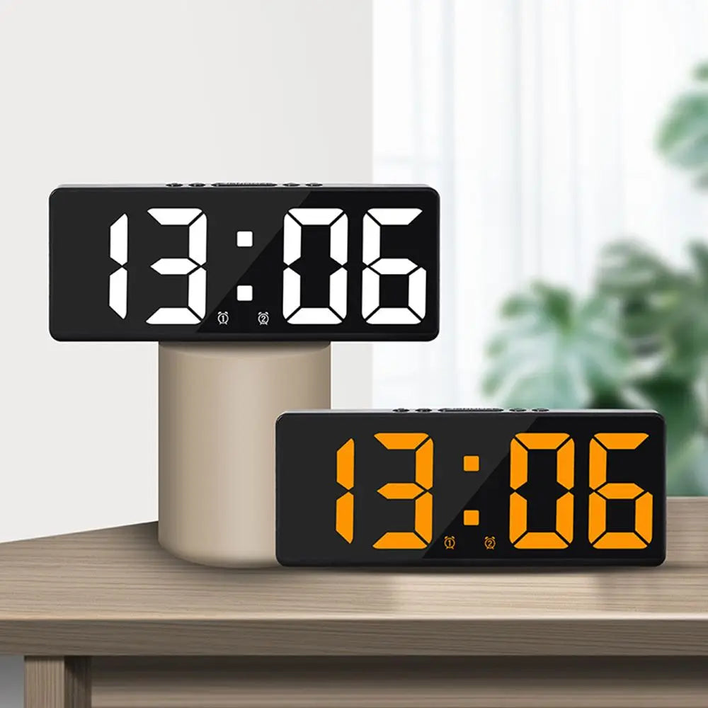 LED Digital Clock with Backlight/Alarm/Temperature & Calendar