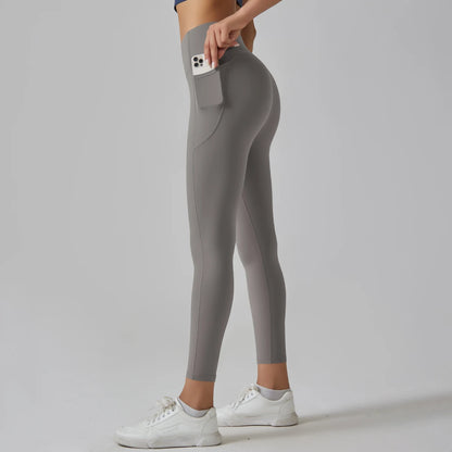 High-Waist-Leggings mit Taschen für Damen